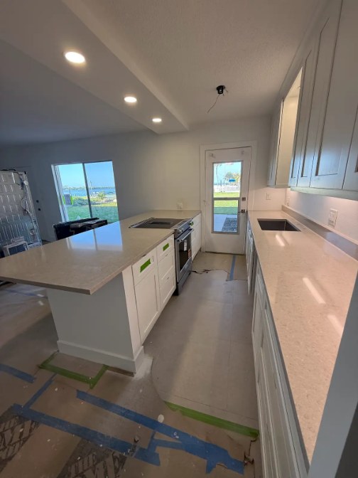 Kitchen remodel nearing completion by C Level Remodeling