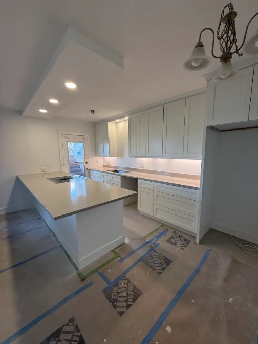 Kitchen cabinetry installation by C Level Remodeling