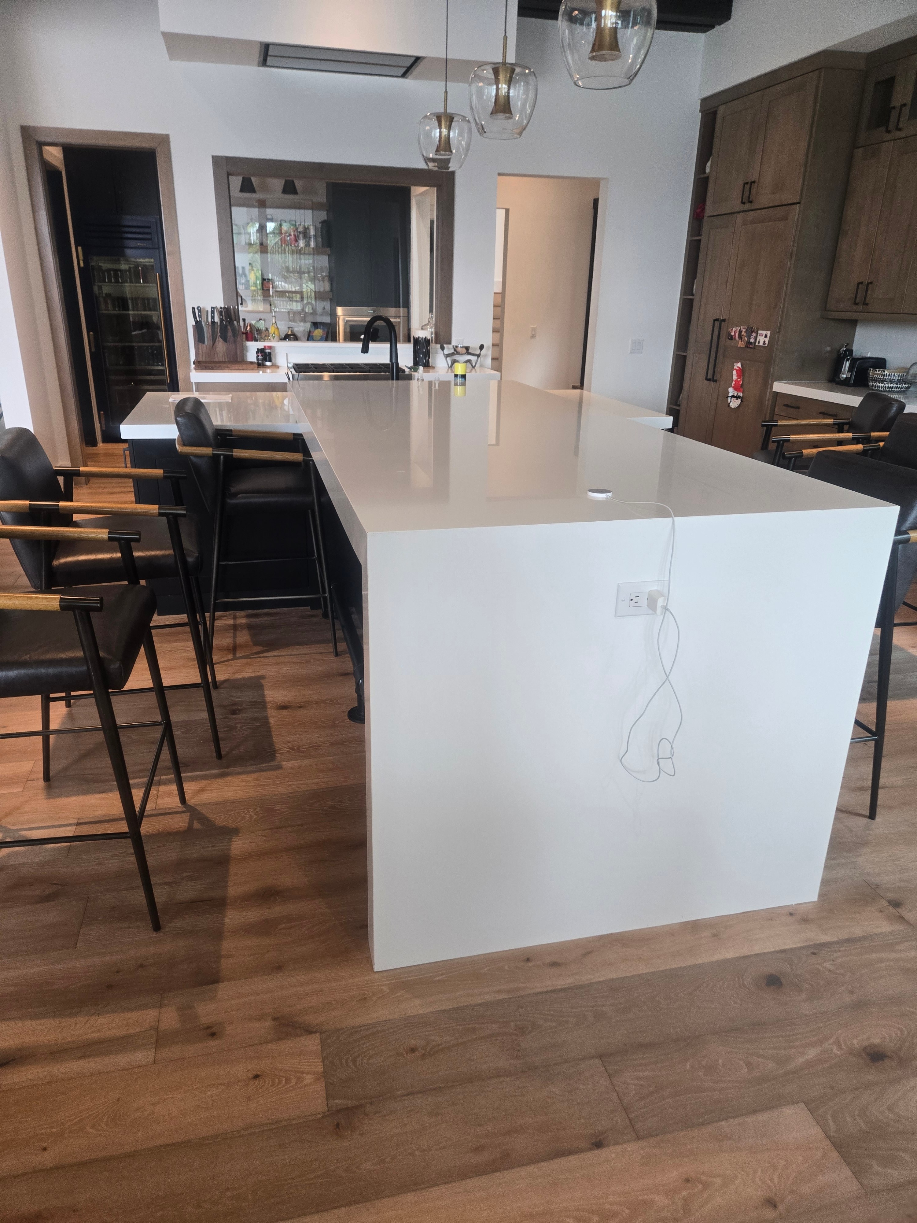 Finished kitchen island and cabinetry by C Level Remodeling